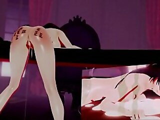 Experience a mind-blowing shemale coitus with a seductive Korean TS in this MMD animation, delivering intense pleasure and satisfaction.